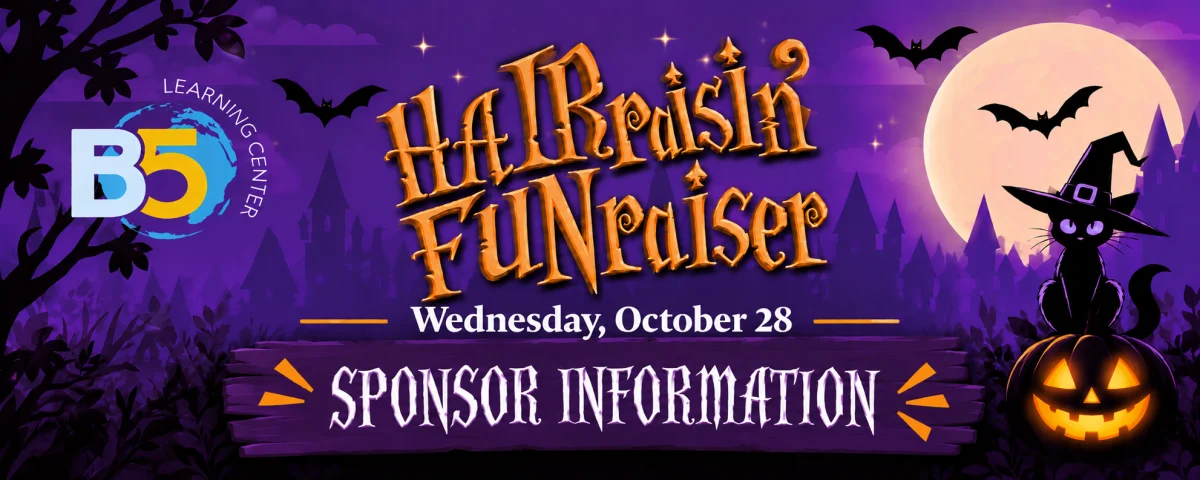 HaIRaisin’ FUNraiser Halloween Banner